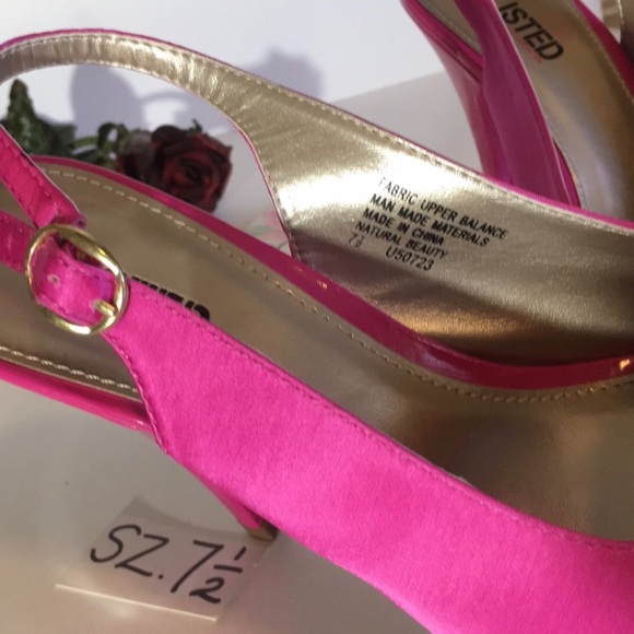 FAIRYCORE Kenneth Cole UNLISTED NEW PEEP TOE SLINGBACK STILETTO HEELS NWOT -READ - Picture 6 of 7